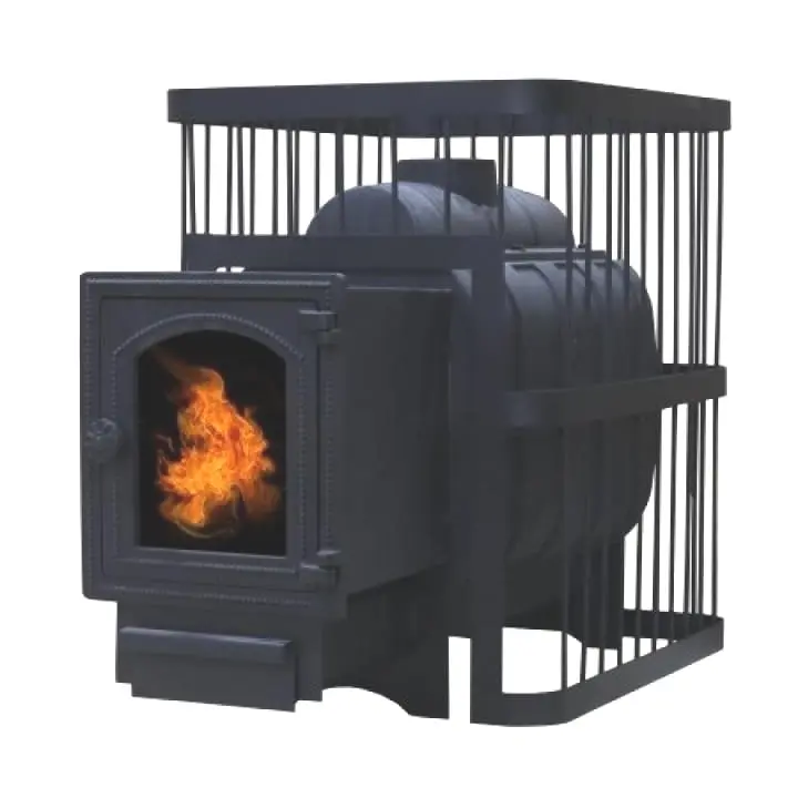 Печь банная ComfortProm ЧУГУН, для парной 20 м³, чугунная дверь со стеклом