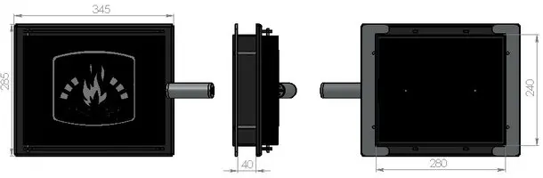 Дверь печная "ДП-10"