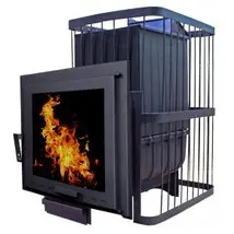 Печь для бани "ComfortProm ЧУГУН ПАНОРАМА, закрытая каменка"