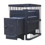 Печь для бани "ComfortProm СТАЛЬ, чугунная дверь"