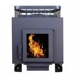 Печь для бани "ComfortProm СТАЛЬ, дверь со стеклом"