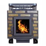 Печь для бани "ComfortProm СТАЛЬ, дверь со стеклом"