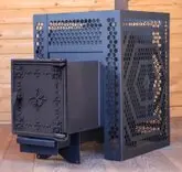 Печь для бани "ComfortProm СТАЛЬ СТАНДАРТ, чугунная дверь"