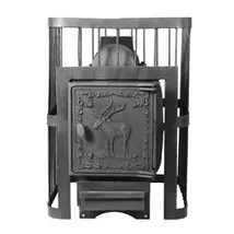 Печь для бани "ComfortProm ЧУГУН БЕЗ ВЫНОСА, чугунная дверь"