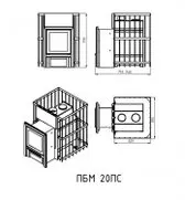 Печь для бани Мета-Бел "ПБМ 20ПС"