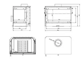 Каминная топка "ECO M 14 R"