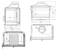 Каминная топка "ECO Max 7 L basic D"