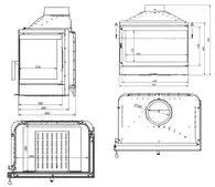 Каминная топка "ECO Max 7 R basic D"