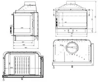 Каминная топка "ECO Max 7 R standard D"