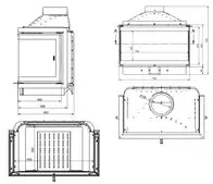 Каминная топка "ECO Max 7 3F basic D"