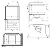 Каминная топка "KFD ECO iLux 90 R"