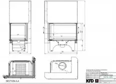 Каминная топка "KFD ECO iLux 90 RH"