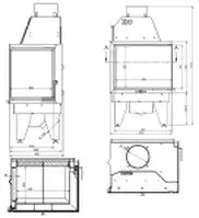 Каминная топка "KFD ECO iLine 5161 R"