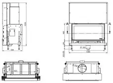 Каминная топка "KFD Linea H 1050 4.0"