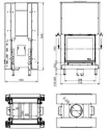 Каминная топка "KFD Linea DF V 810 4.0"