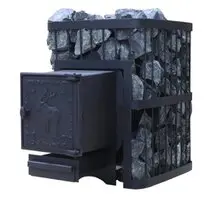 Печь для бани "ComfortProm ЧУГУН, чугунная дверь"