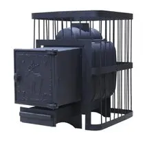 Печь для бани "ComfortProm ЧУГУН, чугунная дверь"