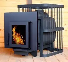 Печь для бани "ComfortProm ЧУГУН, дверь со стеклом"