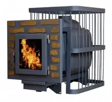 Печь для бани "ComfortProm ЧУГУН, дверь со стеклом"
