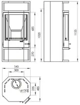 Печь-камин "Рейн"