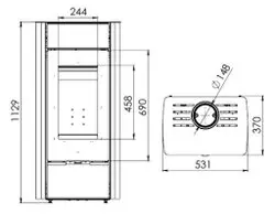 Печь-камин "Нарочь"